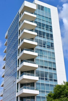 High rise apartment exterior