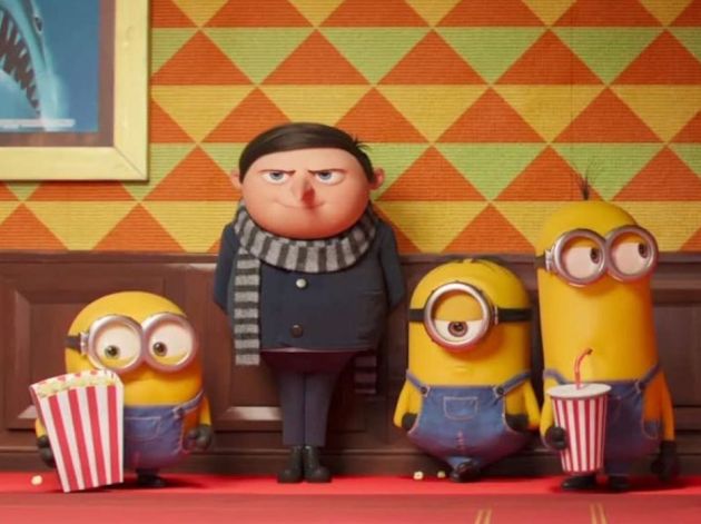 Gru with 3 minions